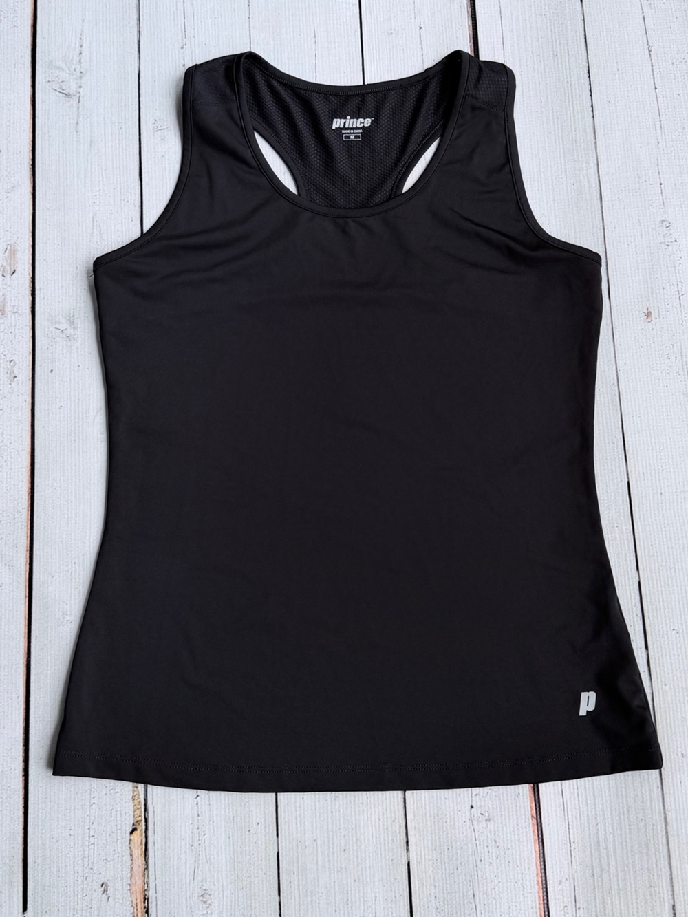 Prince Athletic Performance Racerback Tank Top Mesh Panel Activewear Size Medium